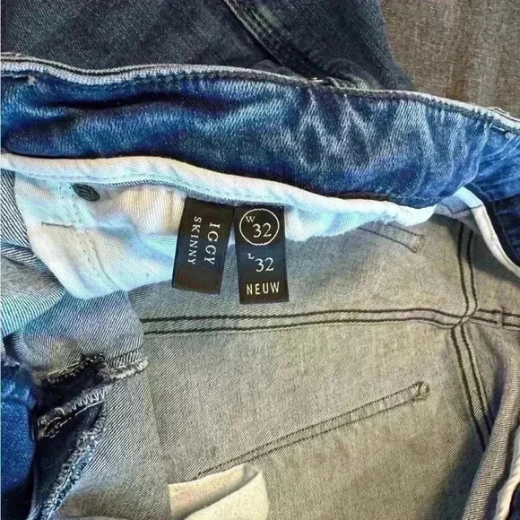 NEUW Men’s Iggy Skinny distressed raw hem medium wash jean size 32x32 designer - Picture 7 of 10